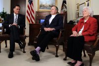 Purple Socks, Barbara Bush, George HW Bush, Bush 41, Mitt Romney, Endorsement, Republican Party, Freemasonry, Freemasons, Freemason, Masonic