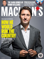Justin Trudeau, Macleans Magazine Canada, handsign, masonic, freemasons, freemason, freemasonry
