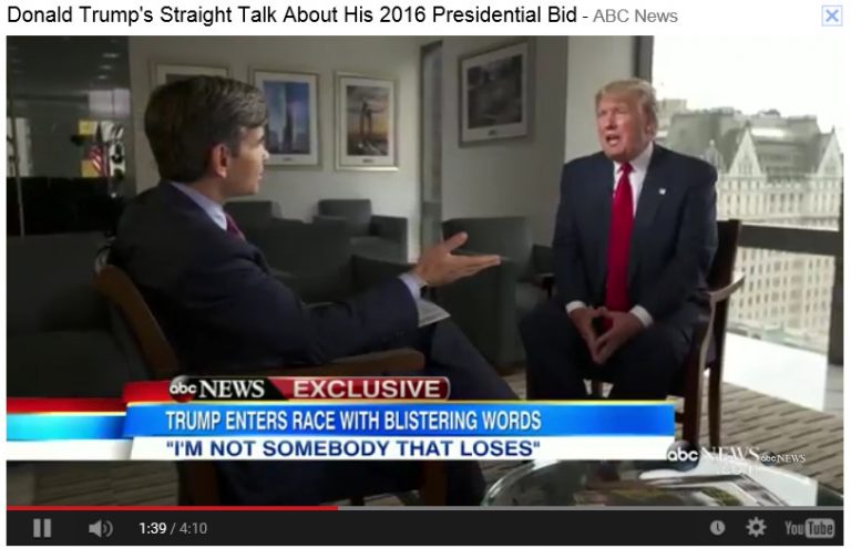 Bro. Donald Trump’s Straight Talk About His 2016 Presidential Bid – ABC News
