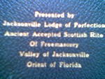 Jacksonville Masonic Bible, freemasonry, freemasons, freemason