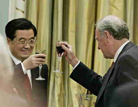 A Liberal toasts a Communist